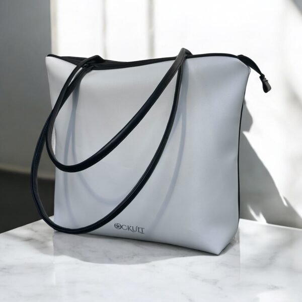 White Black Wired Bag